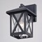 Vaxcel Rockford Aluminum 1 Light LED Compatible Black Transitional Outdoor Wall Lantern Clear Glass T0744 - alternate 2